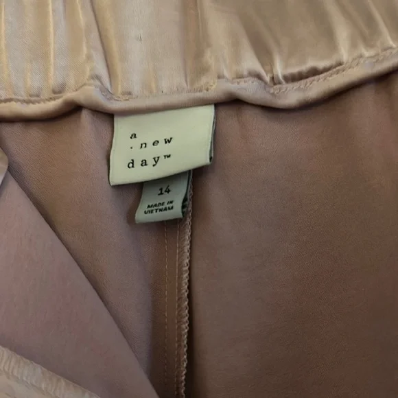 a new day Tan Wide Leg Pants with Elegant Pleats - Picture 5 of 10